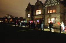 Parade passes through grounds of Ordsall Hall.jpg